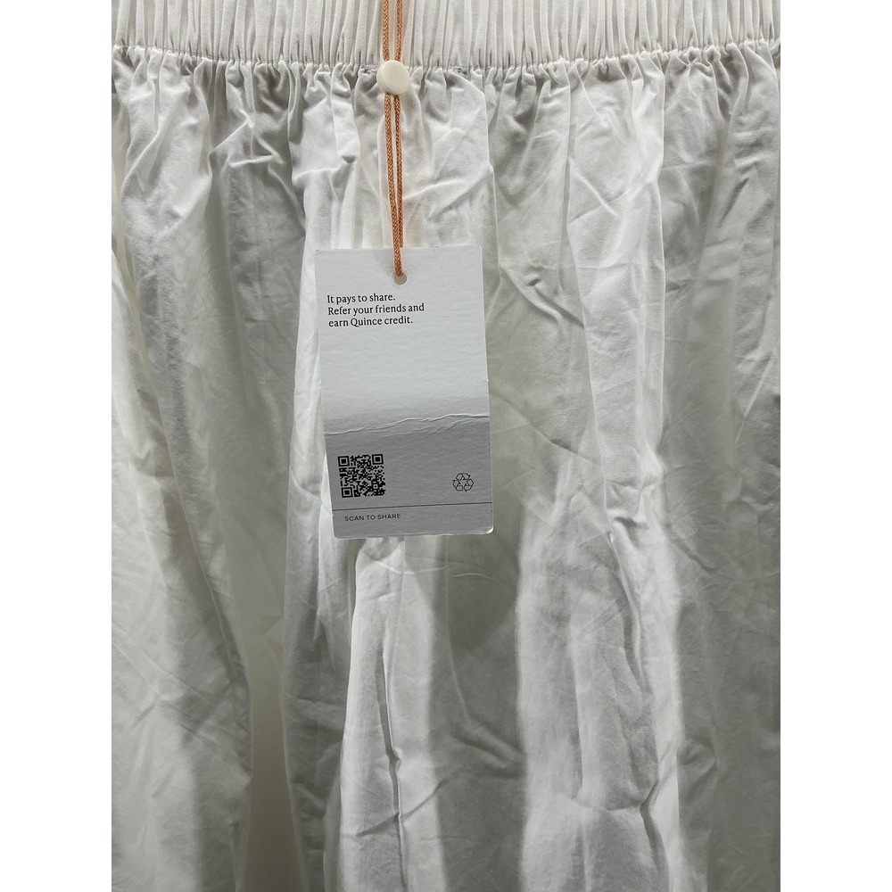100% Organic Cotton Poplin A-line Maxi Skirt - Picture 3 of 3